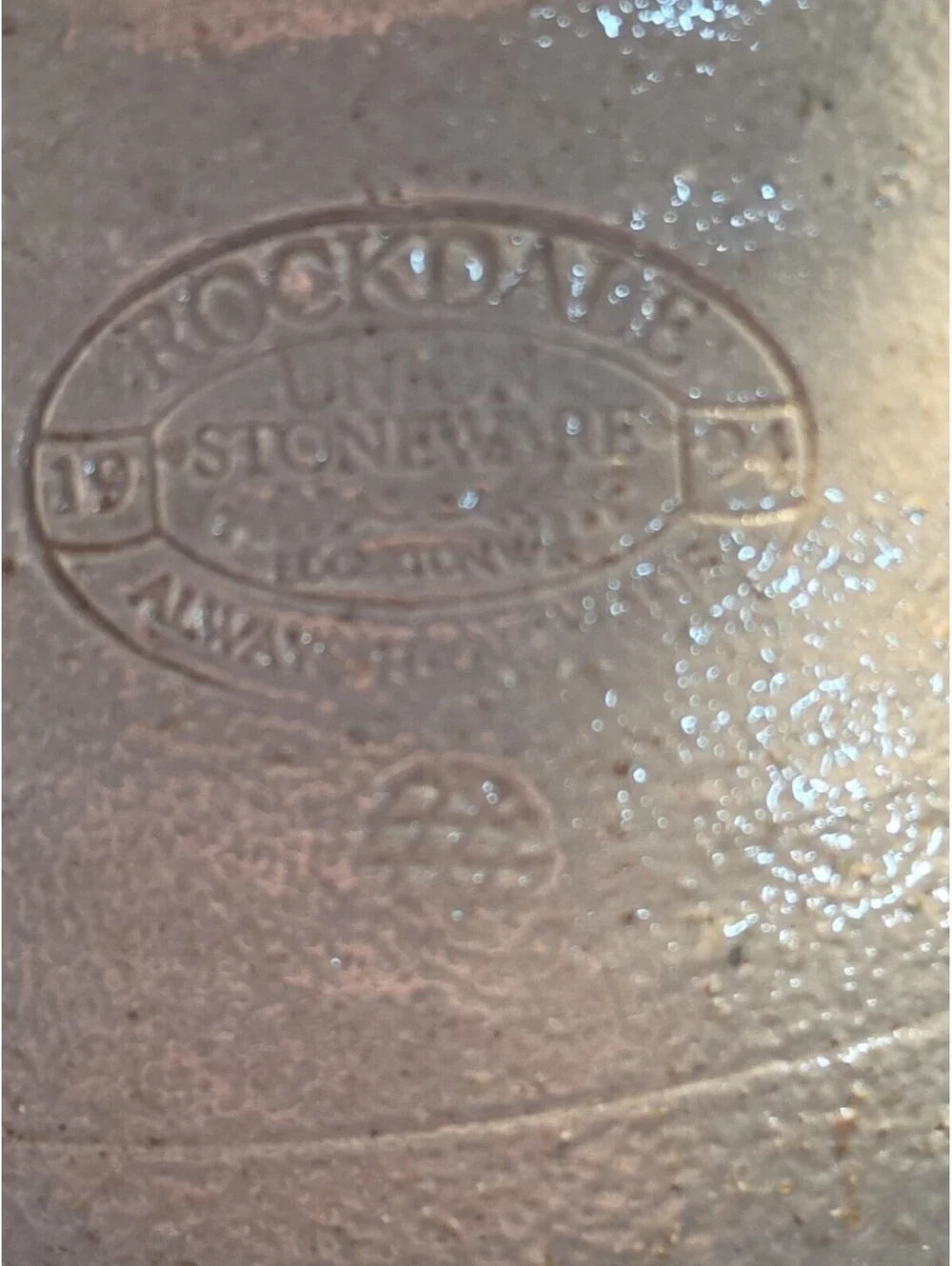 1994 Rockdale Stoneware Pitcher Edgerton, Wi. Community School 